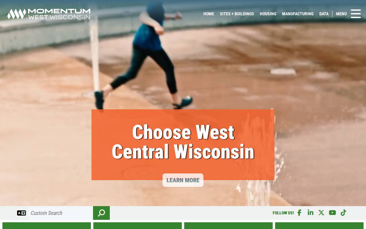 Momentum West website preview