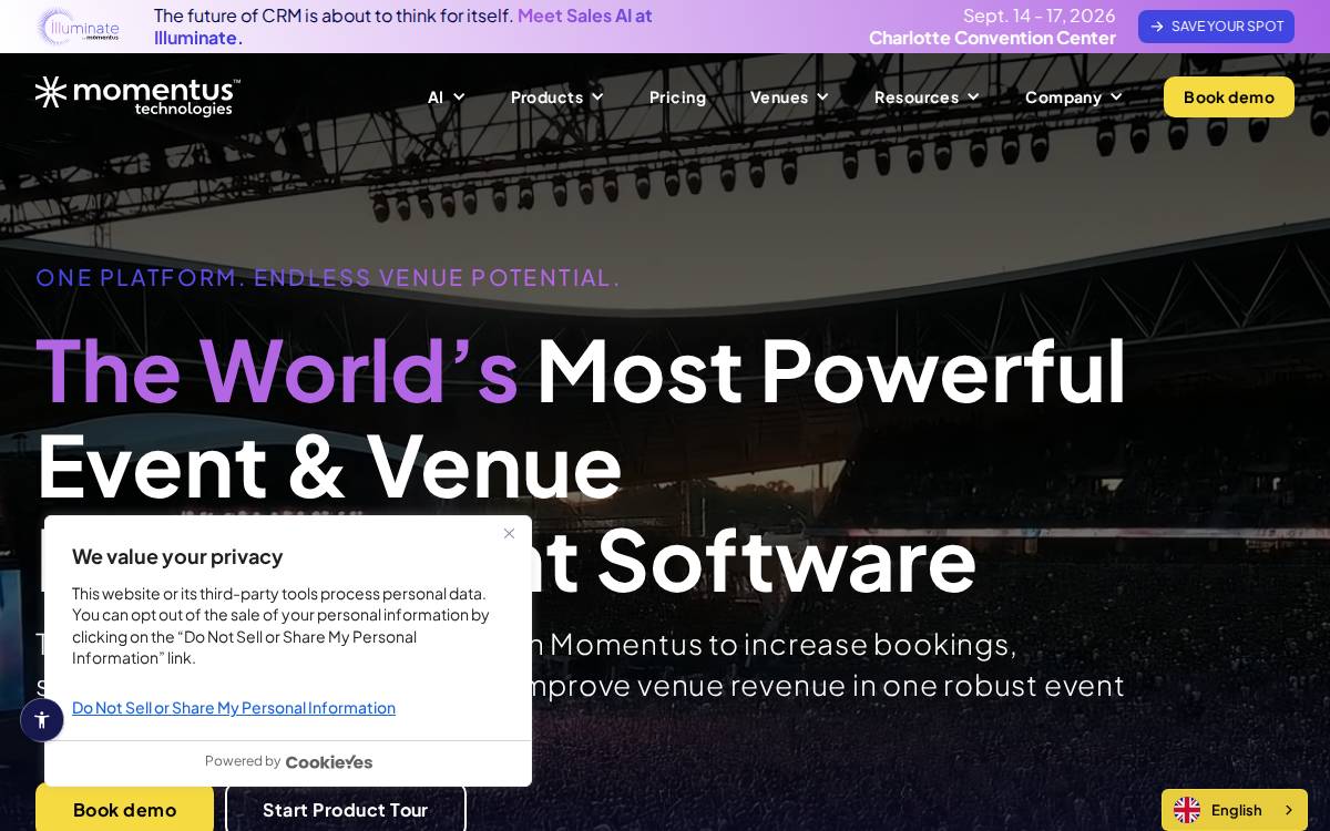 Momentus website preview