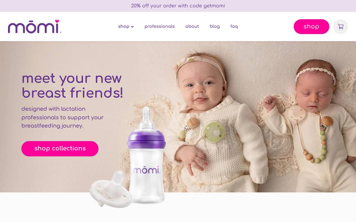 Momi website preview