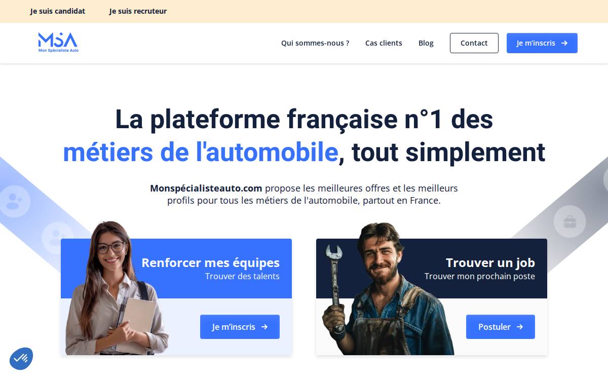 Mon Spécialiste Auto website preview