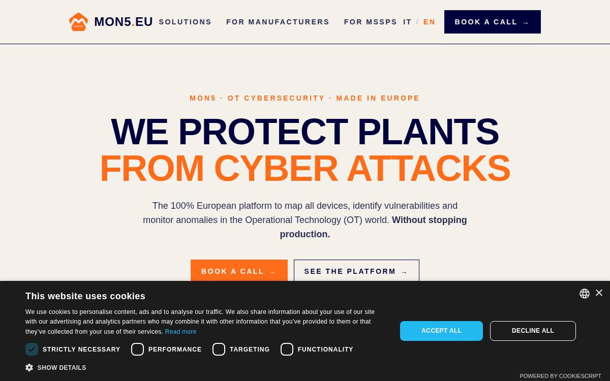 Mon5 website preview