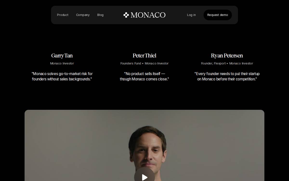 Monaco website preview