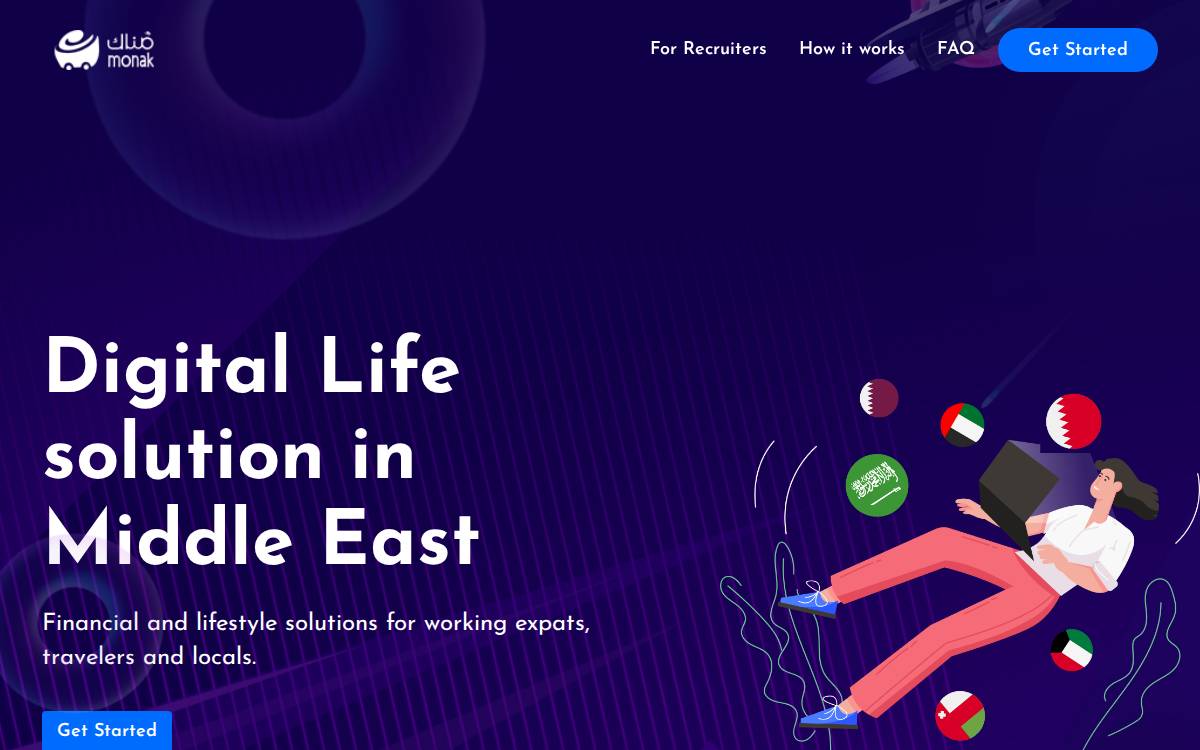 Monak website preview