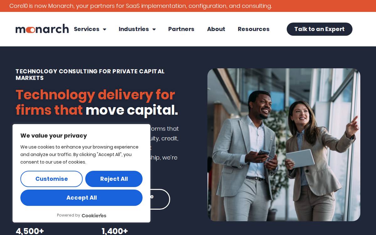 Monarch website preview
