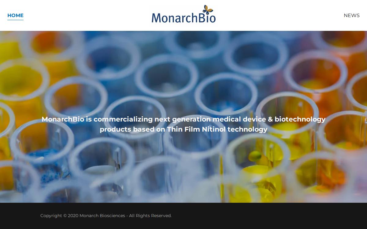 Monarch Bio website preview