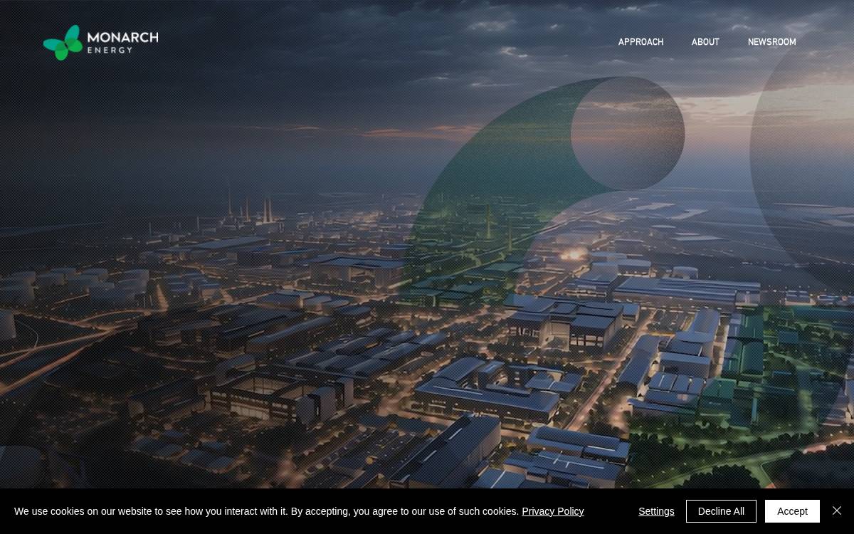 Monarch Energy website preview