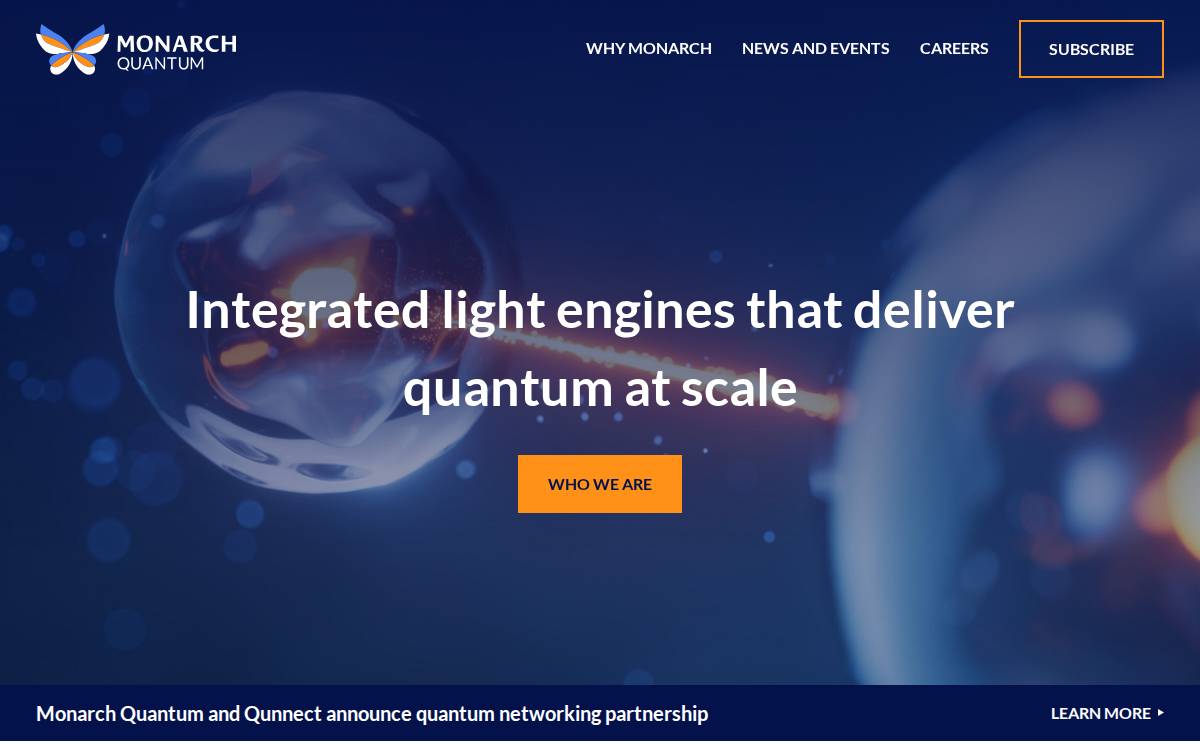 Monarch Quantum website preview