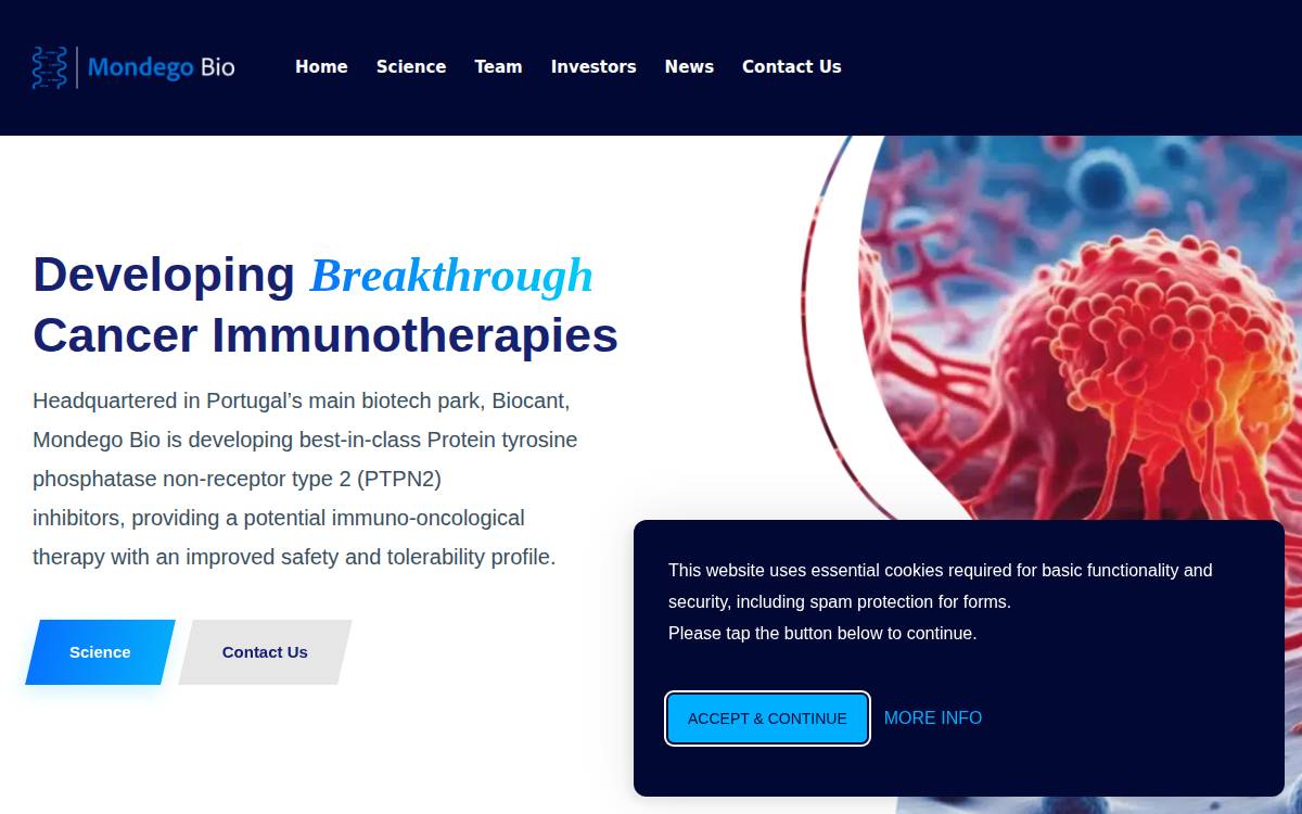 Mondegobio website preview
