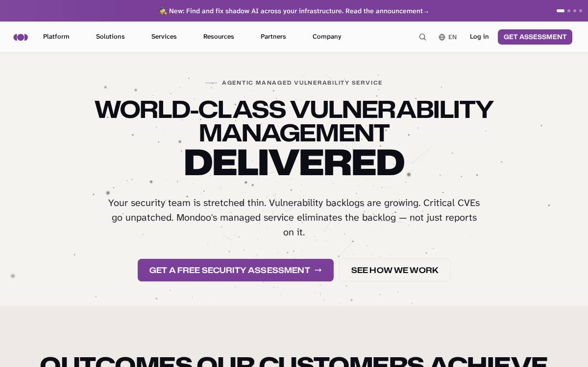 Mondoo website preview