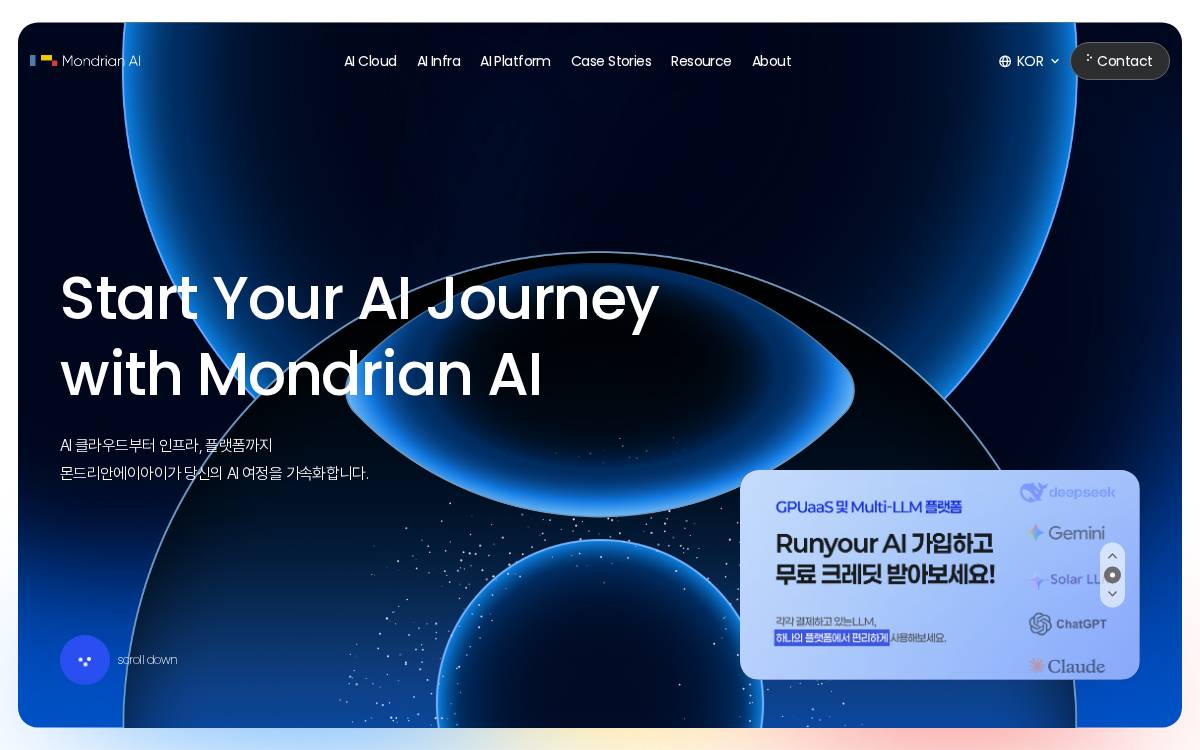 Mondrian AI website preview