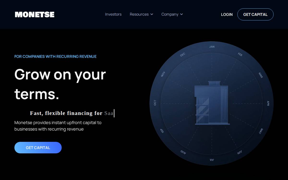 Monet website preview