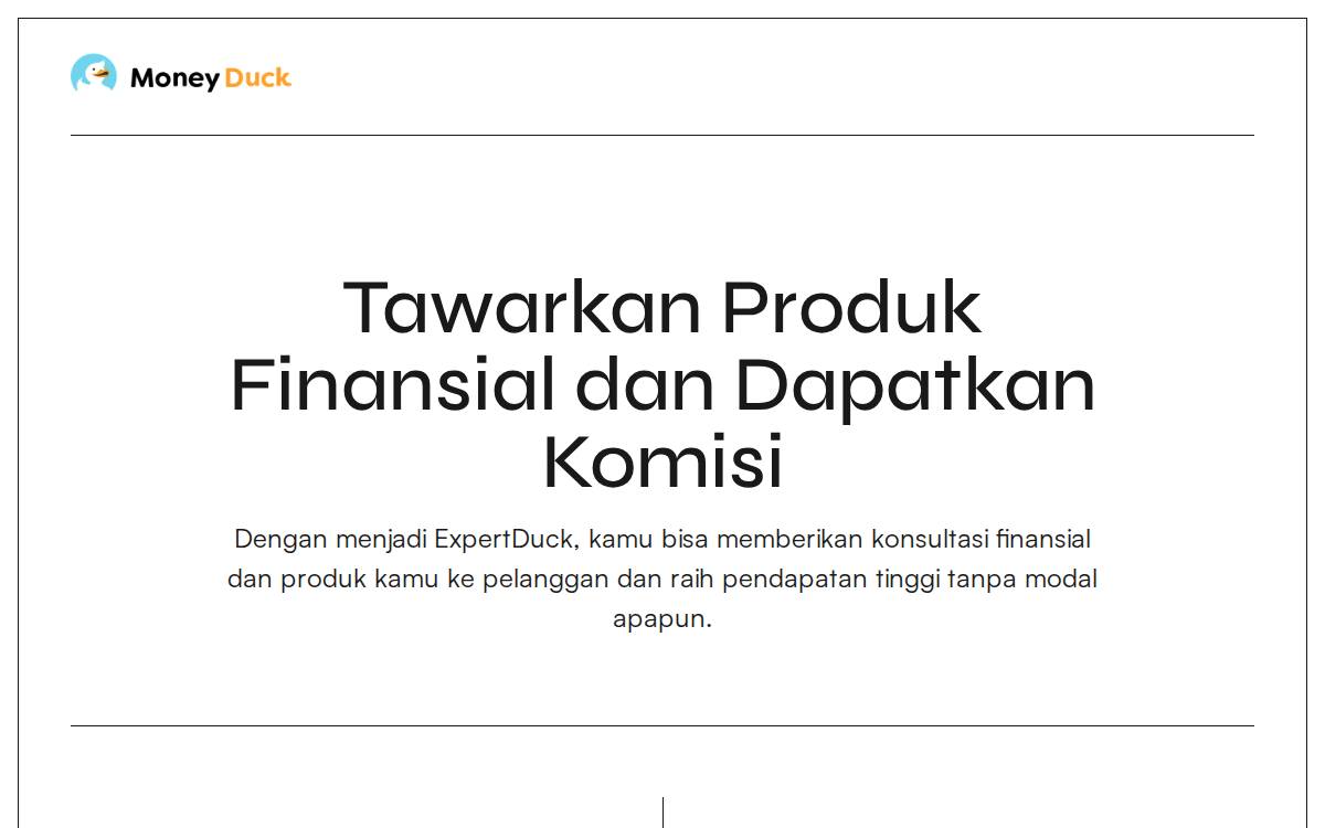 Moneyduck website preview