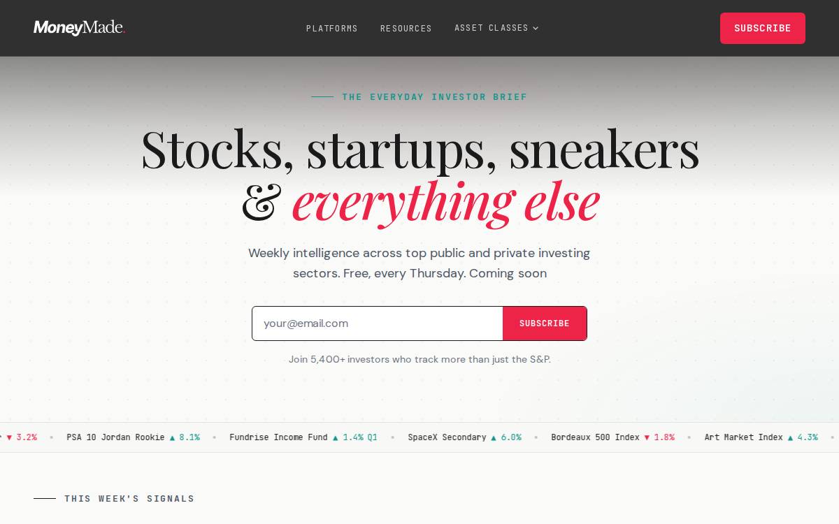 MoneyMade website preview