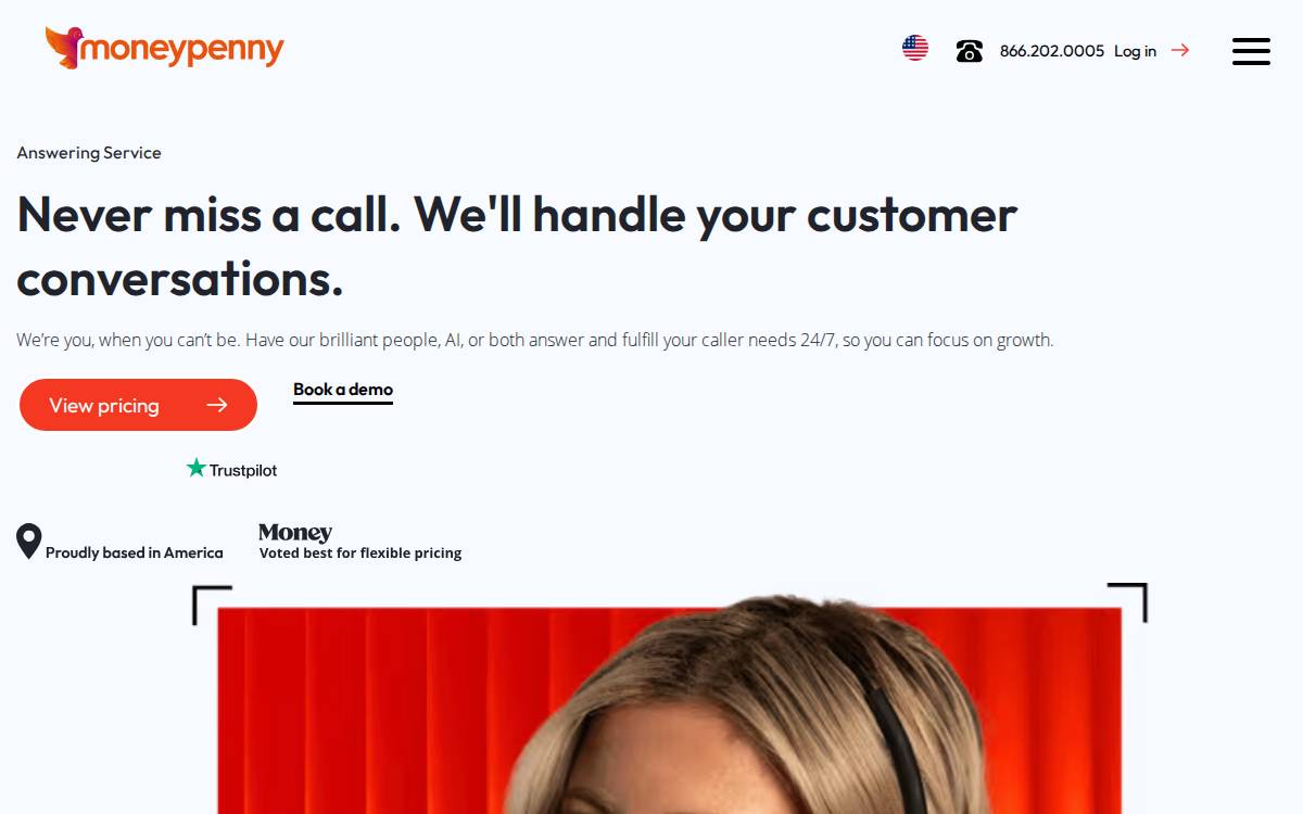Moneypenny website preview