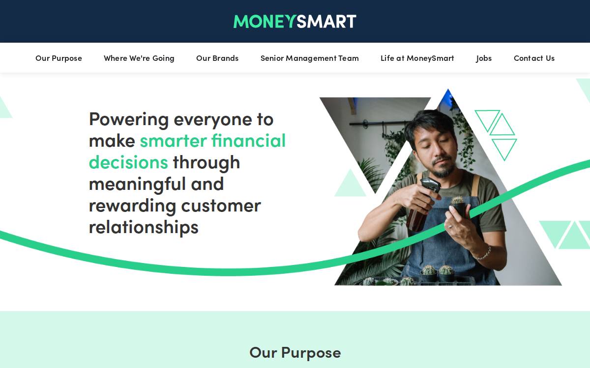 Moneysmart website preview