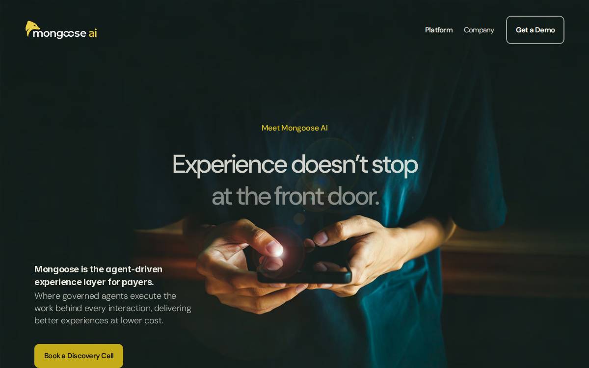 Mongoose website preview