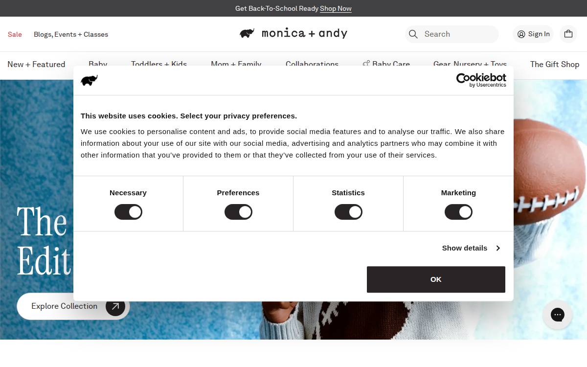 Monicaandandy website preview