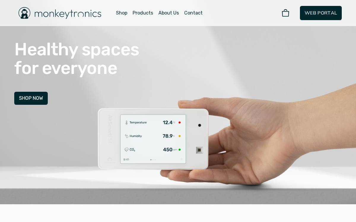 Monkeytronics website preview