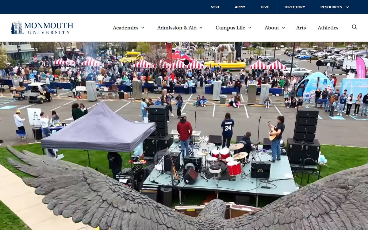Monmouth website preview