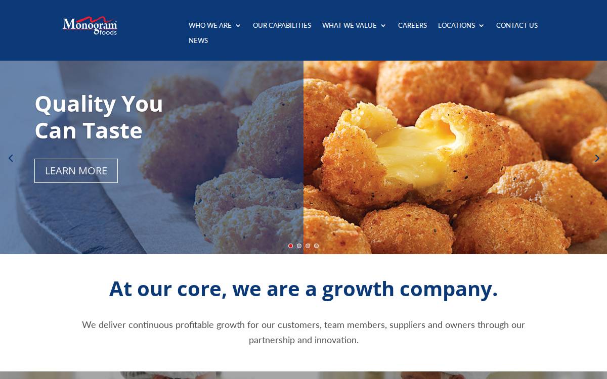 Monogram website preview