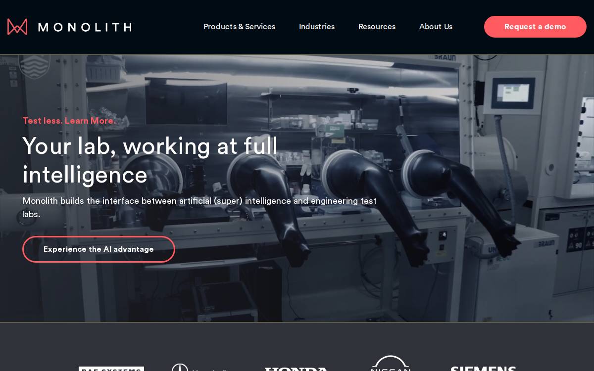 Monolith website preview
