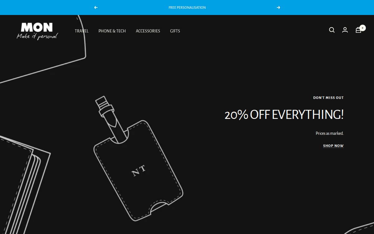 Monpurse website preview