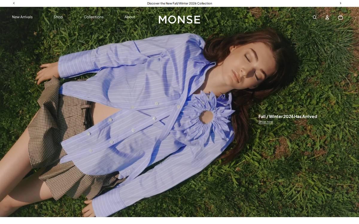 Monse website preview