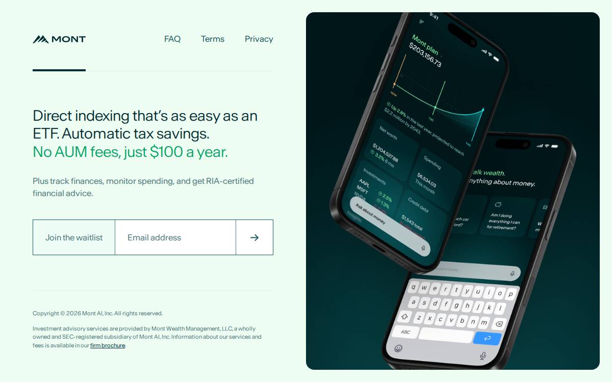 Mont Wealth website preview