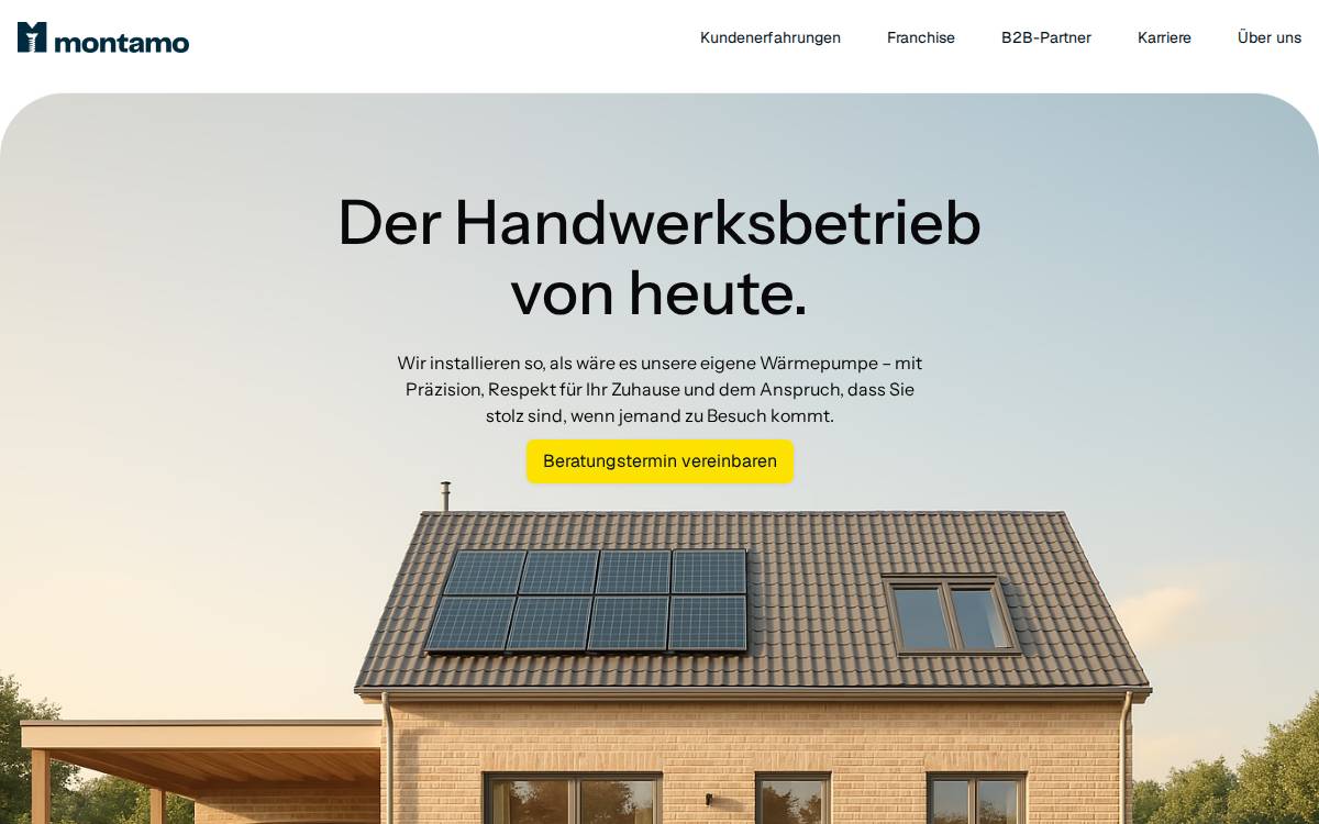 Montamo website preview