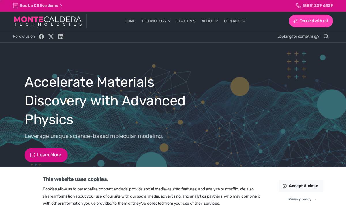 Monte Caldera Technologies website preview