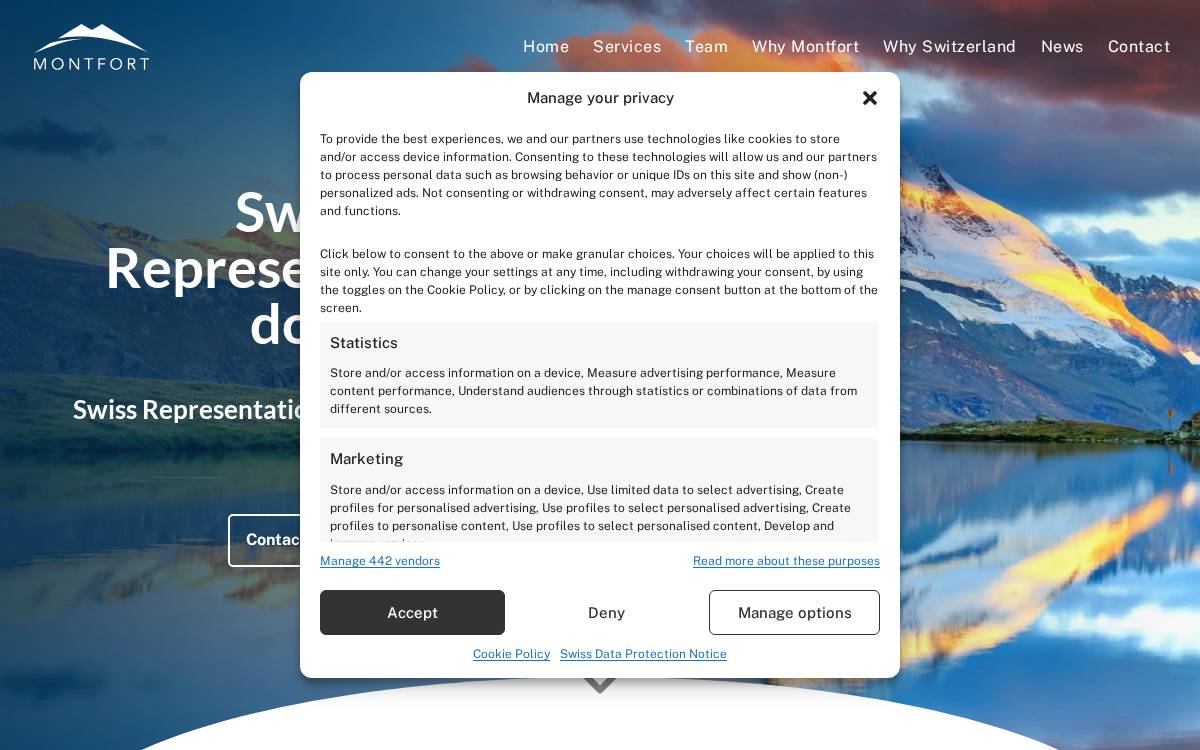 Montfort website preview