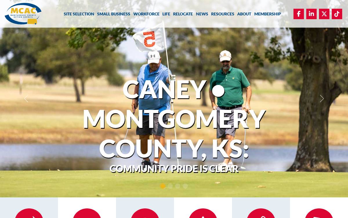 Montgomery County Action Council website preview