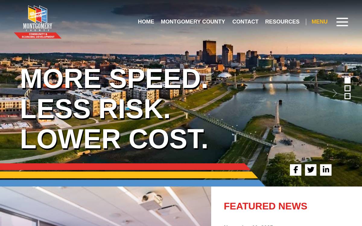 Montgomery County, Ohio website preview