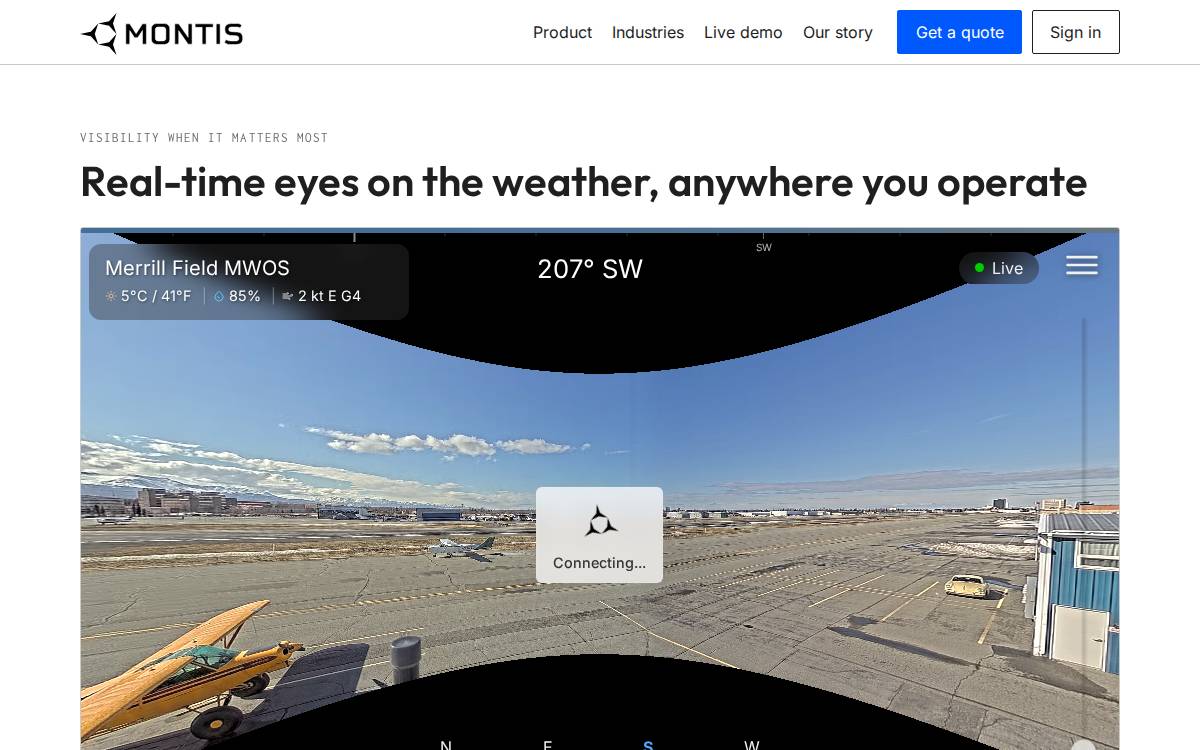 Montis website preview