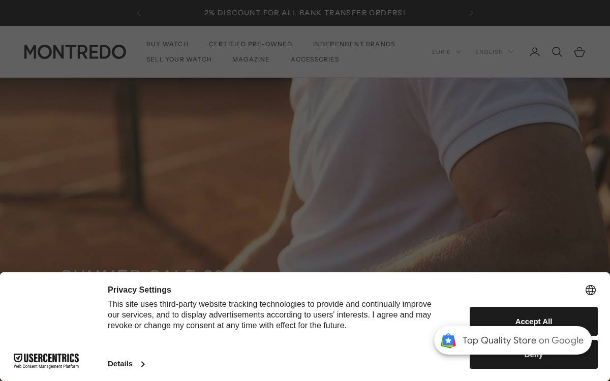 Montredo website preview