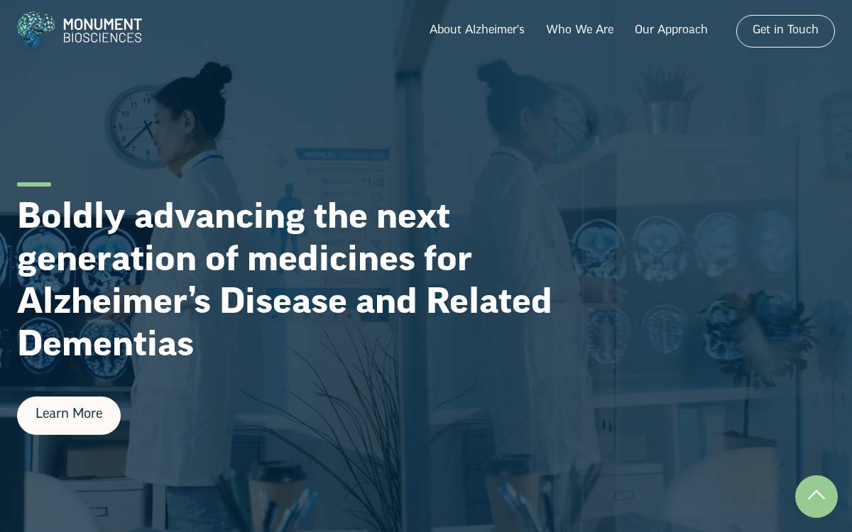 Monument Biosciences website preview