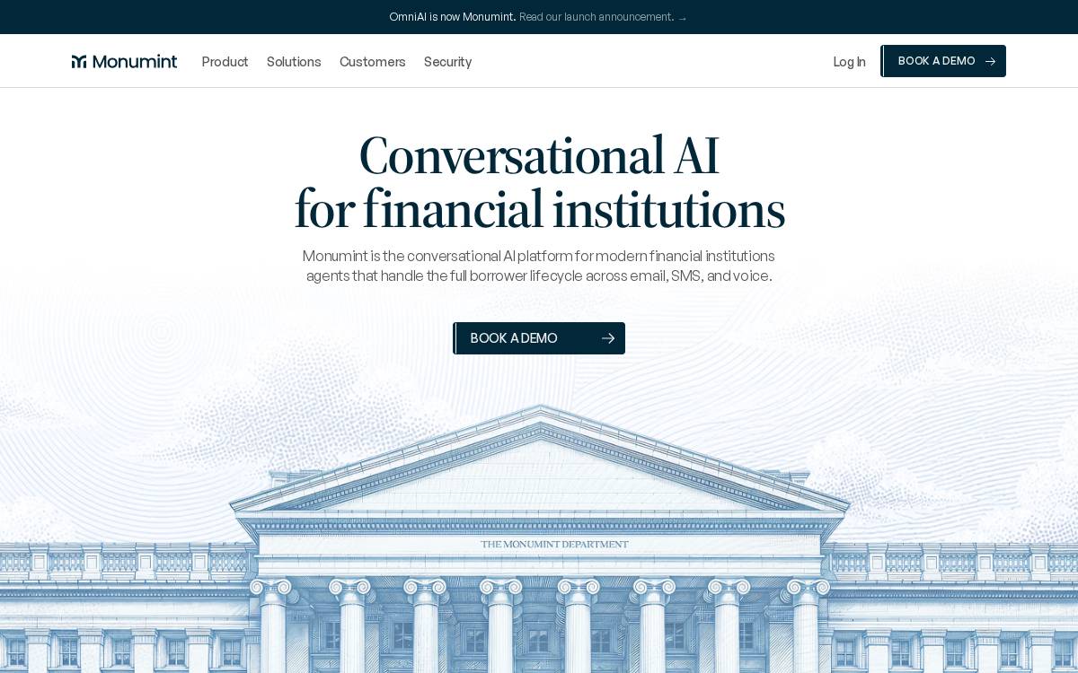 Monumint website preview