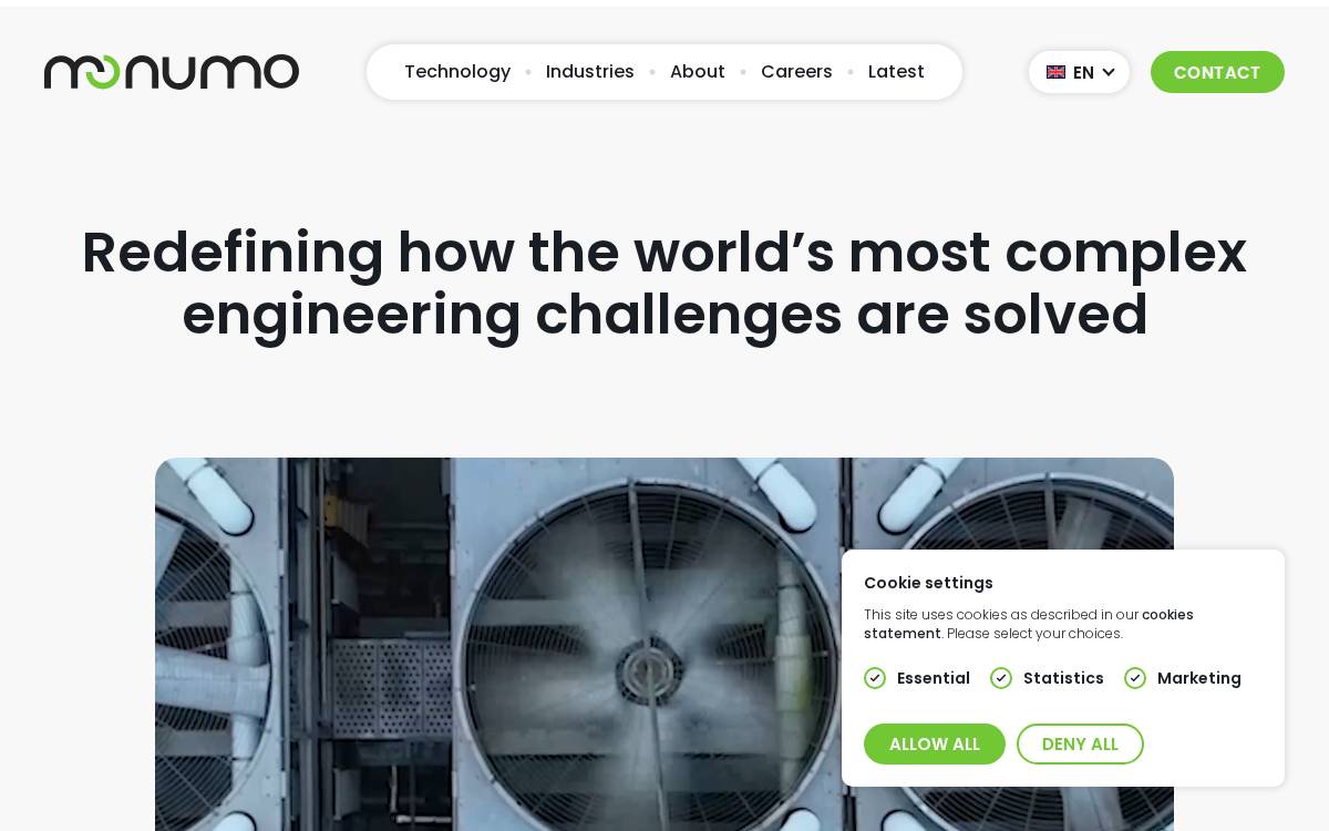 Monumo website preview