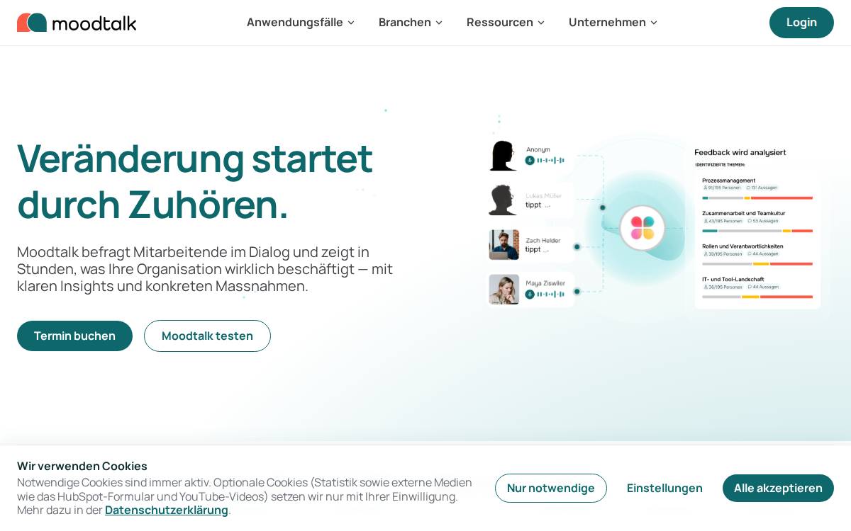 Moodtalk website preview
