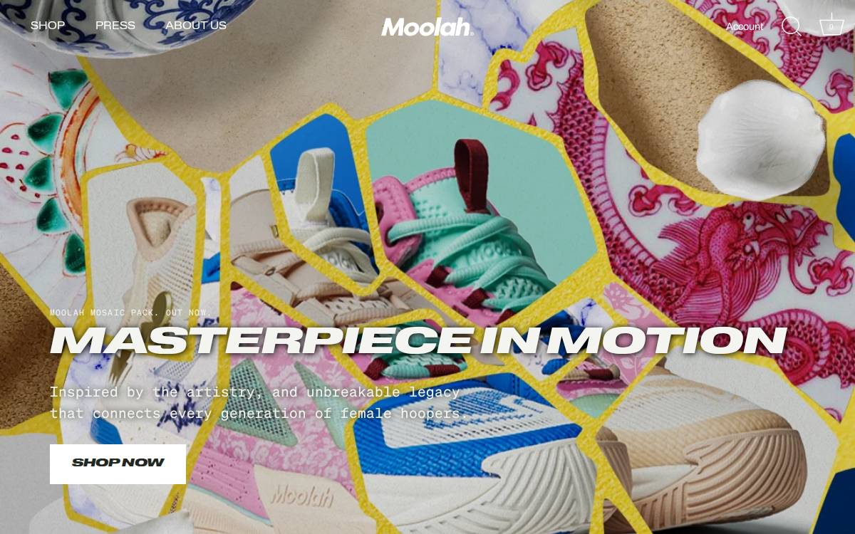 Moolah Kicks website preview