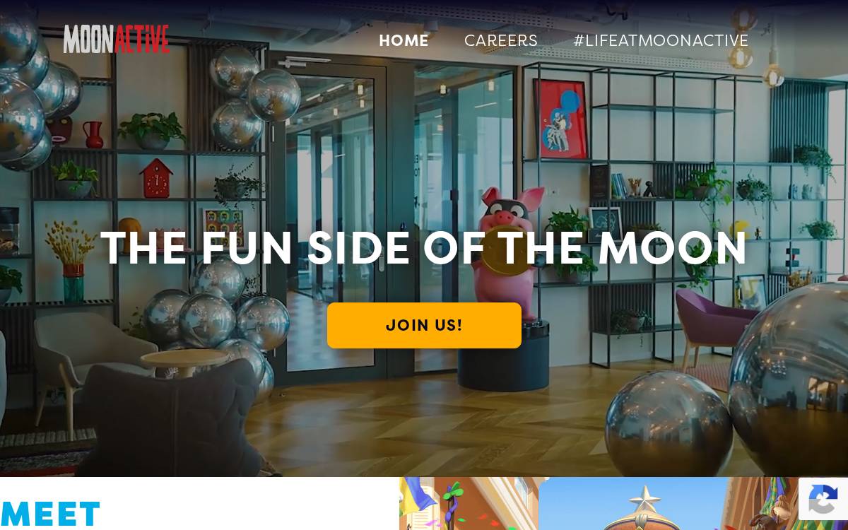 Moonactive website preview
