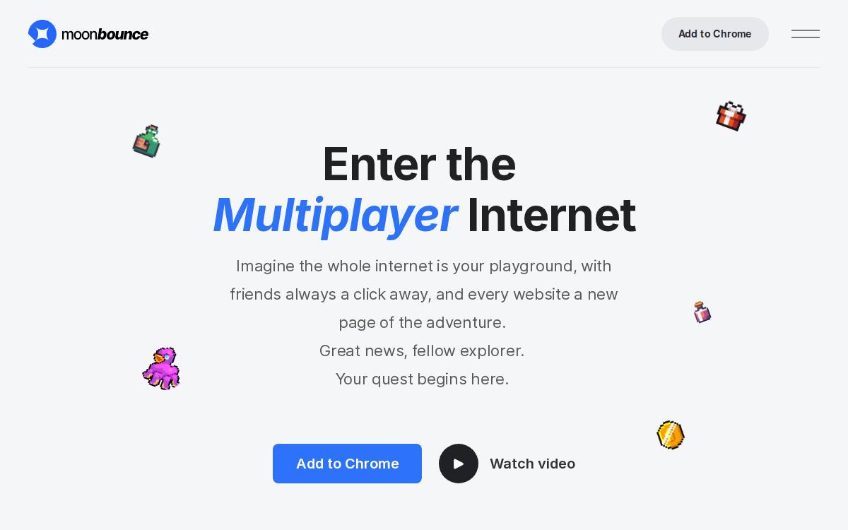Moonbounce website preview