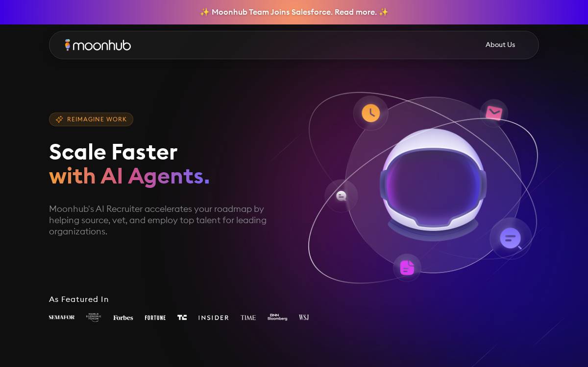 Moonhub website preview