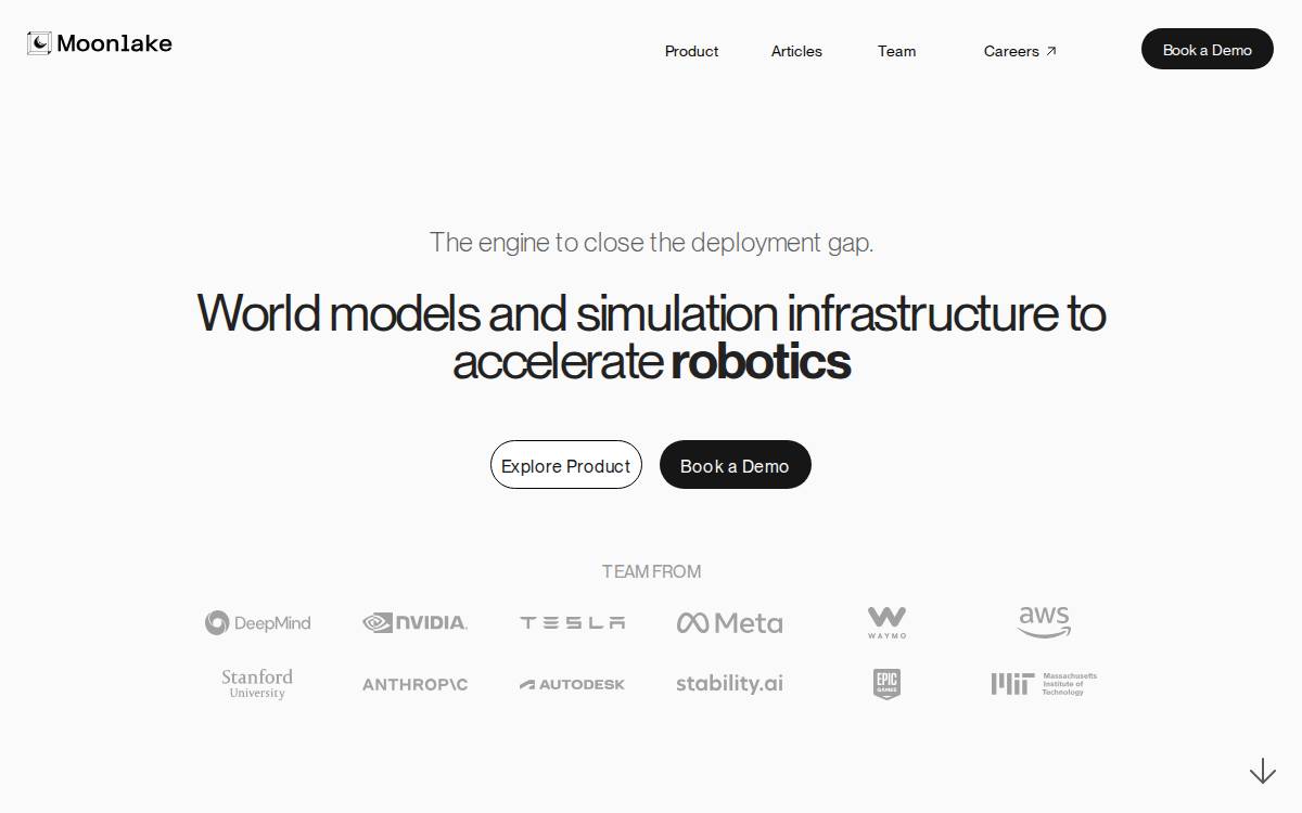 Moonlake website preview