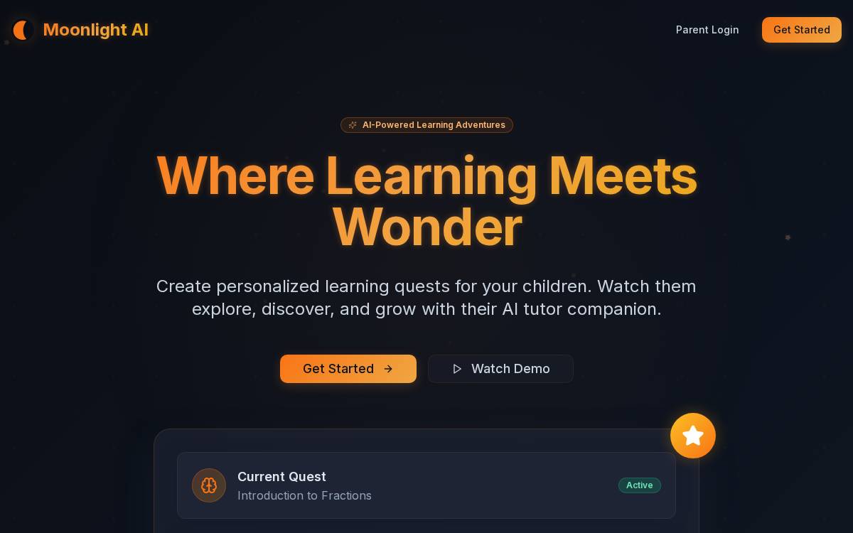 Moonlightfocus website preview