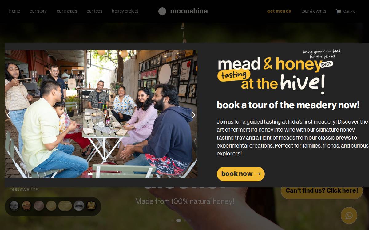 Moonshine Meads website preview