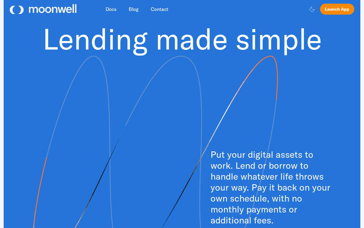 Moonwell website preview