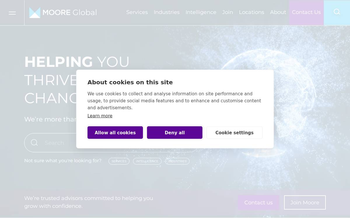 Moore Global website preview