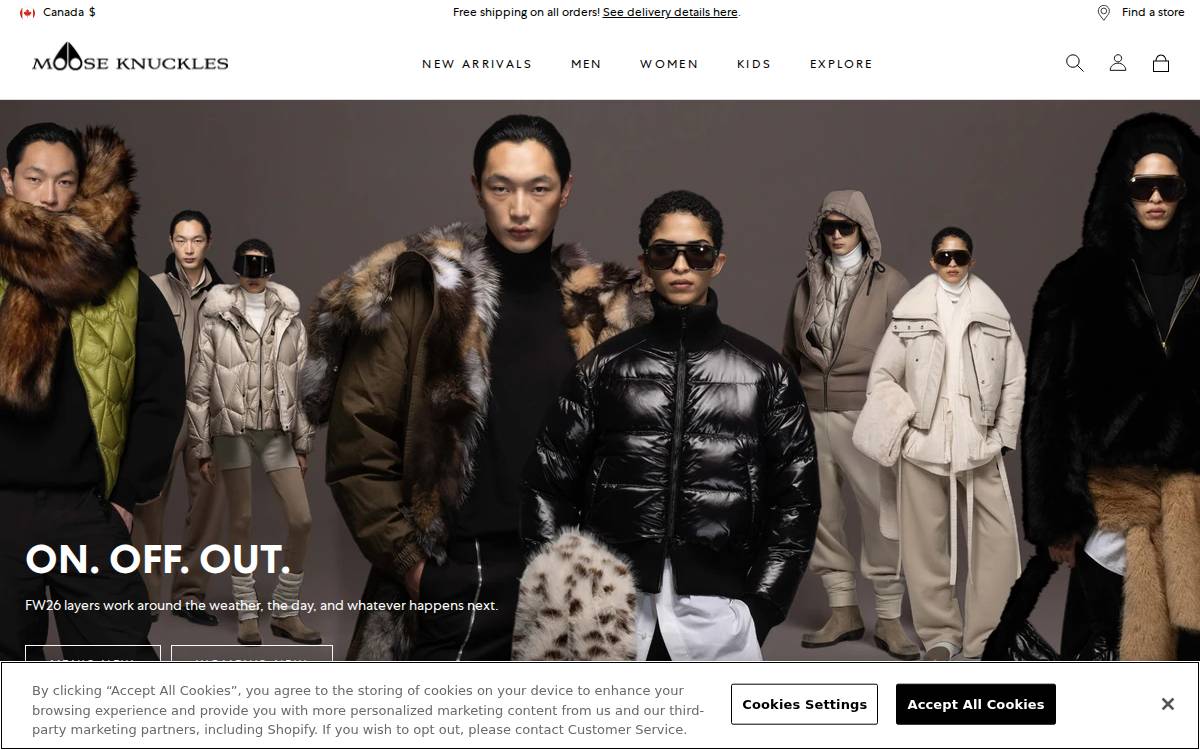 Mooseknucklescanada website preview
