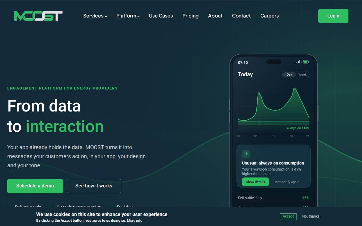 Moost website preview